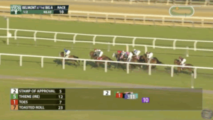 Toasted Roll hangs onto fourth until the final stretch.