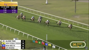 High Street Pizzaz holds onto second place at Fair Grounds on January 3, 2026