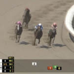 For Love and Honor (inside rail) at the top of the stretch